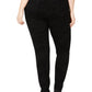Style & Co Women's Plus Printed Mid Rise Leggings Black Size 14W