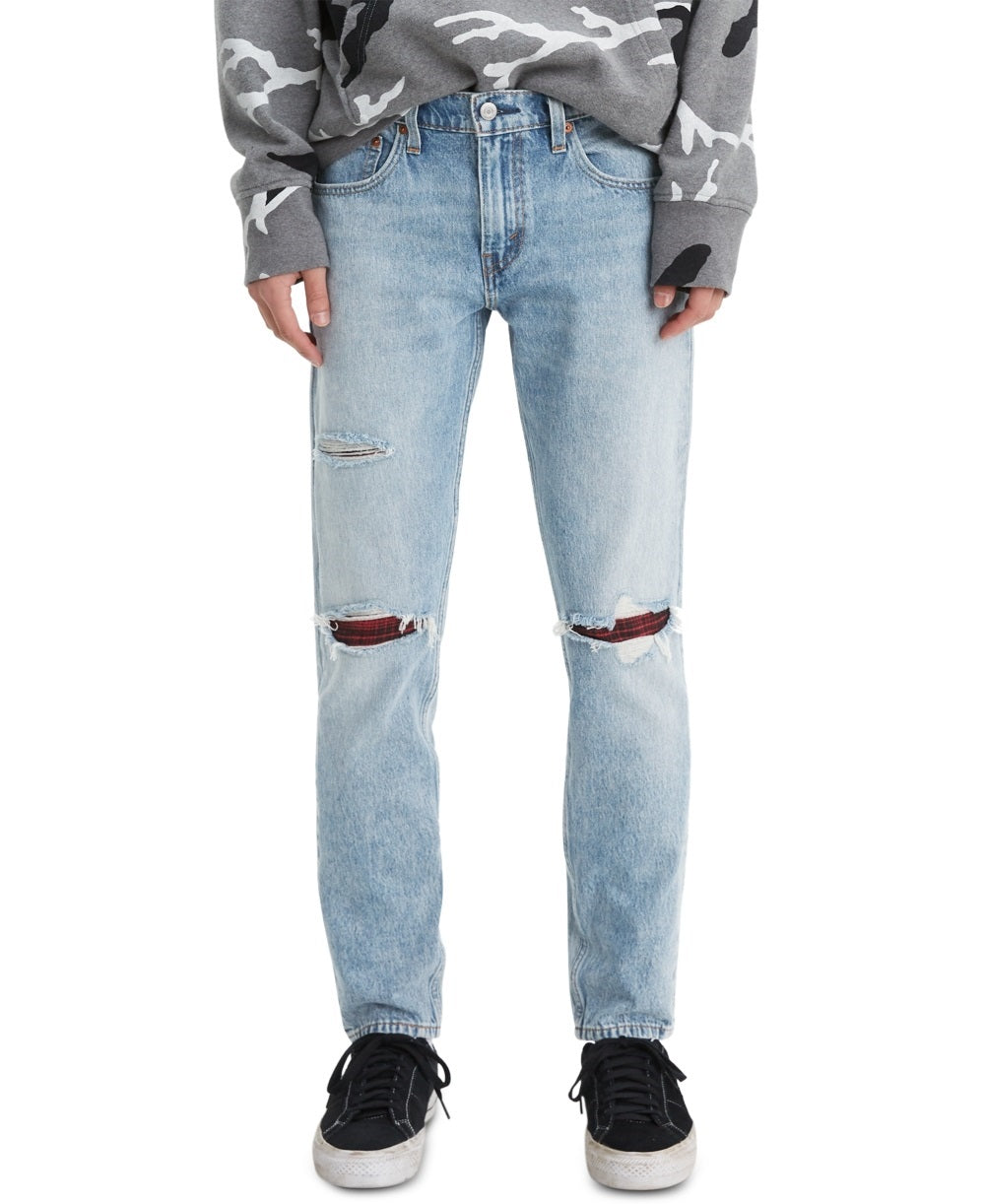 Levi's Men's 512 Slim Taper Fit Ripped Jeans Blue Size 31X32