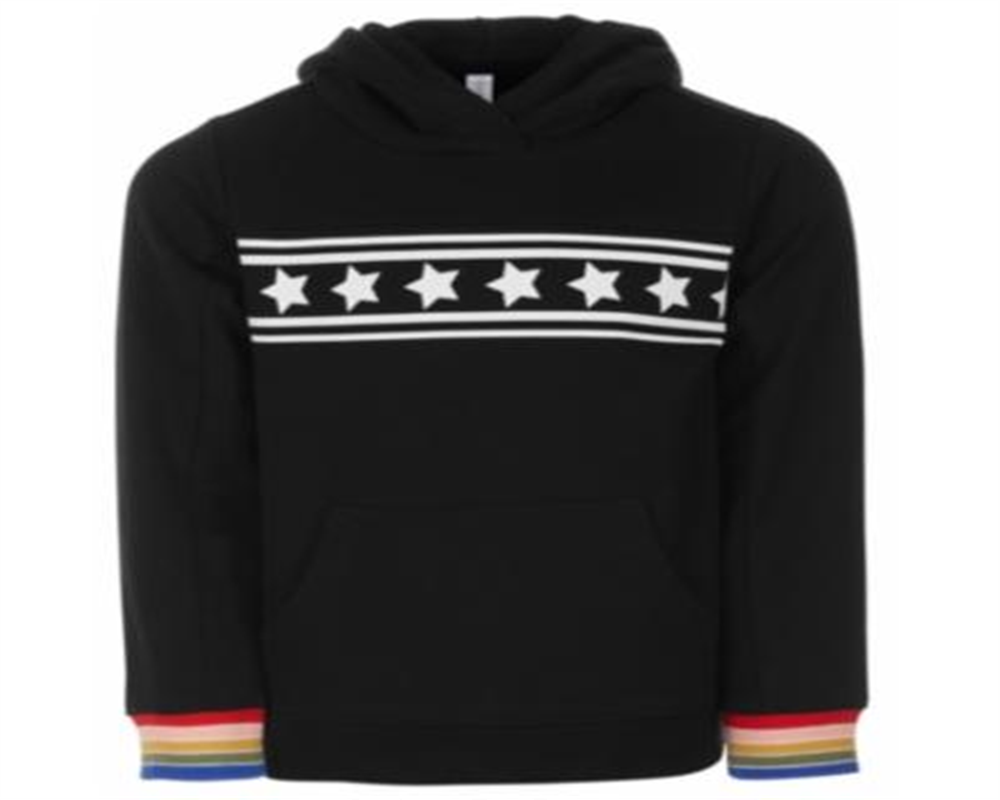 Ideology Girl's Star Print Hoodie Black Size 4T