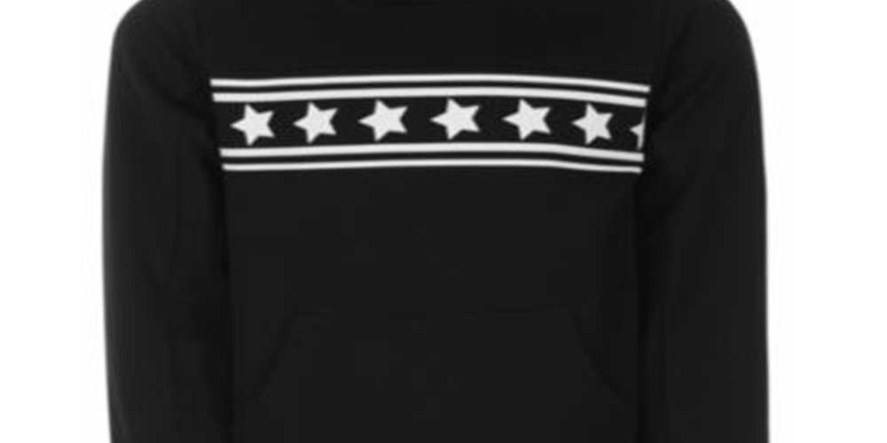 Ideology Girl's Star Print Hoodie Black Size 4T