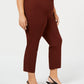 Alfani Women's Ankle Pants Brown Size 26W