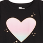 Epic Threads Toddler Girl's Ombre Heart T-Shirt Black Size 3T