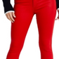 GUESS Women's Coated Skinny Jeans Red Size 25