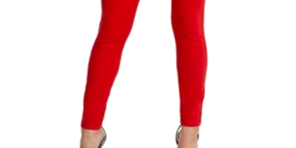 GUESS Women's Coated Skinny Jeans Red Size 25