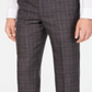 Michael Kors Men's Classic Regular Fit Airsoft Stretch Plaid Suit Pants Brown Size 34X34