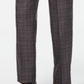 Michael Kors Men's Classic Regular Fit Airsoft Stretch Plaid Suit Pants Brown Size 34X34