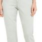 INC International Concepts Women's Frayed Hem Straight Leg Ankle Jeans Green Size 2