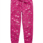 Max & Olivia Little & Big Girl's Star Print Velour Pajama Pants Pink Size Small