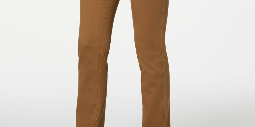 Charter Club Women's Petite Lexington Straight-Leg Jeans Brown Size 16P