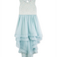 Speechless Big Girl's Plus Embroidered High Low Dress Blue Size 16