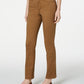 Charter Club Women's Petite Lexington Straight-Leg Jeans Brown Size 4 P