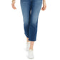 Style & Co Women's Ripped Authentic Cropped Kick-Flare Jeans Blue Size 4