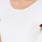 Bar III Women's Tie Waist Cap Sleeve Sweater White Size M