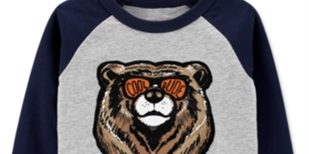 Carter's Toddler Boy's Bear Print Cotton T-Shirt Blue Size 3T