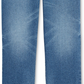 INC International Concepts Women's  Ripped Straight-Leg Jeans Blue Size 12