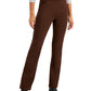 Style & Co Women's Comfort Waist Bootcut Pants Brown Size Petite M