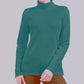 Karen Scott Women's Turtleneck Long Sleeve Cotton Genuine Jade Pullover Top Green Size -M