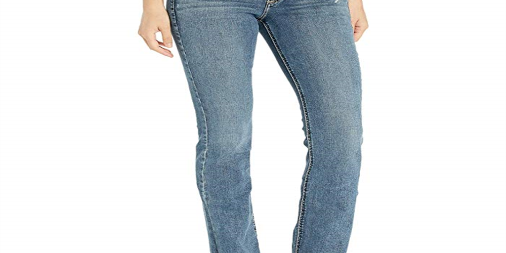Silver Jeans Co. Women's Suki Mid Rise Curvy Fit Slim Bootcut Jeans Jeans Blue Size 24X33