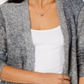 Style & Co Women's Ombre Open Front Cardigan Black Size L