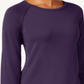 Karen Scott Women's Cotton Sweater Purple Size -Petite XL