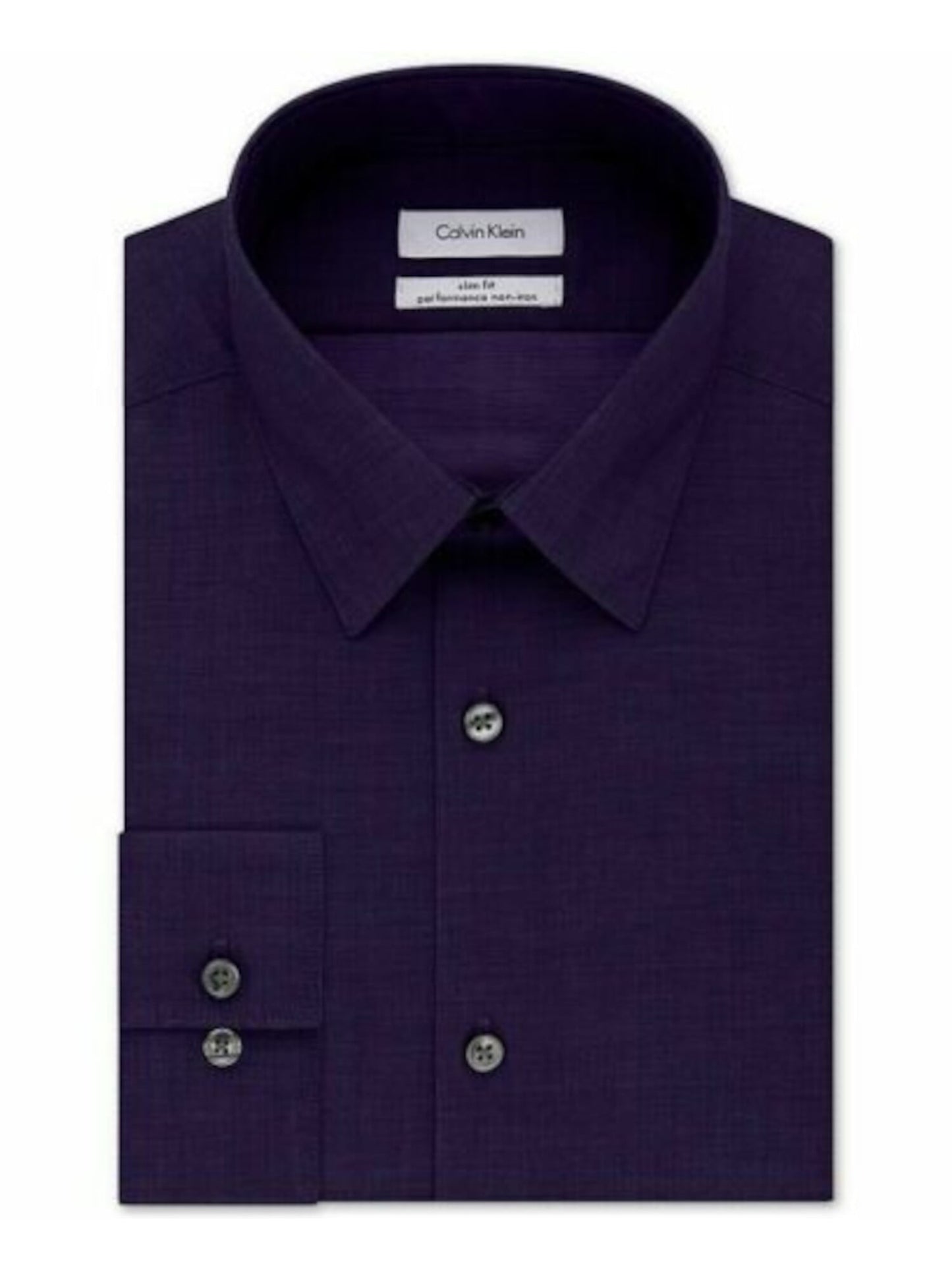 Calvin Klein Men's Long Sleeve Work Dress Shirt Purple Size 17.5X36X37