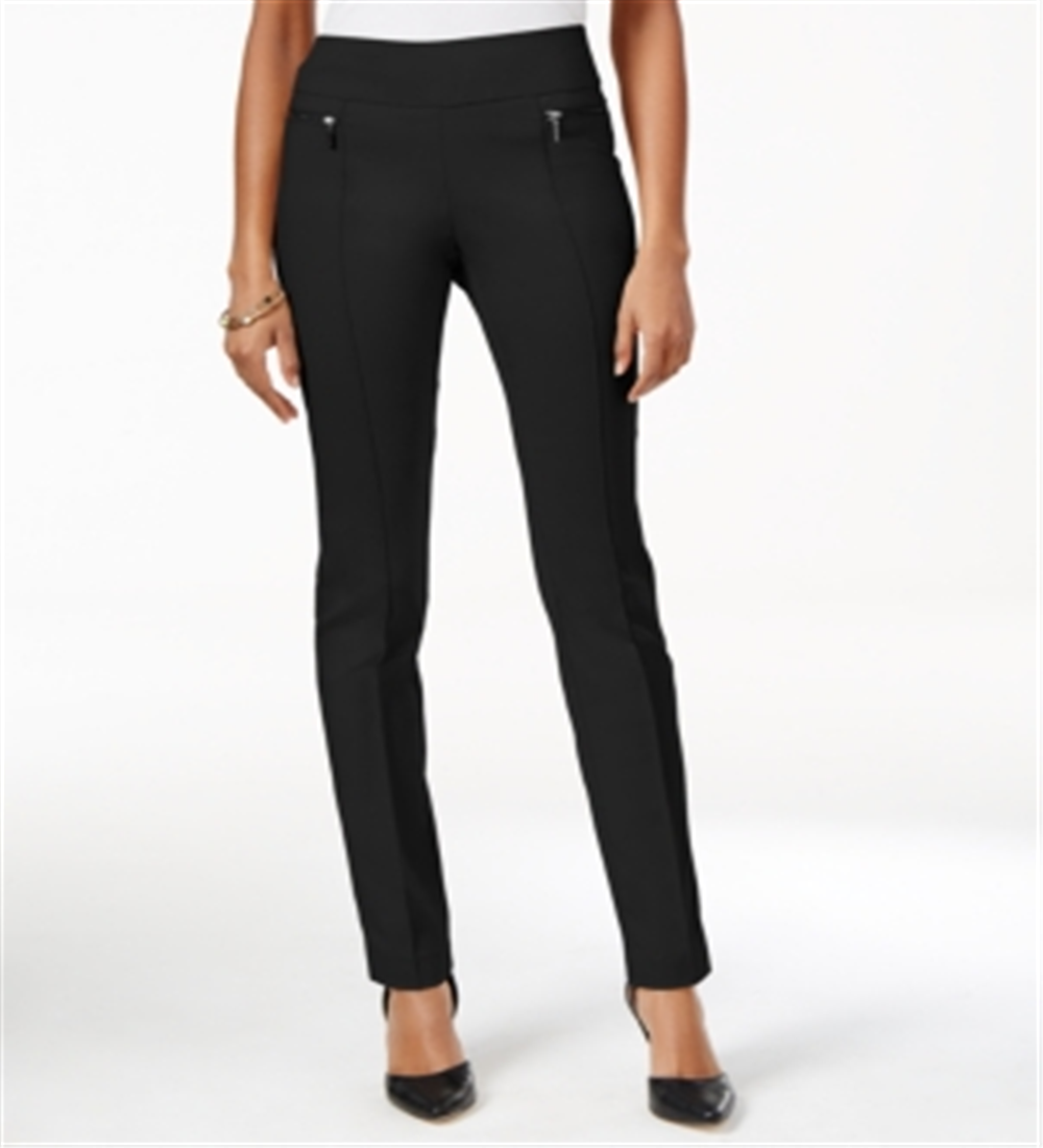 Style & Co Women's SeaPull on Skinny Pants Black Size Petite S