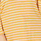 Charter Club Women's Plus Size Striped Boat Neck Top  Yellow Size 2X
