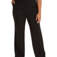 Alfani Women's Plus High Rise Trousers Black Size 18W