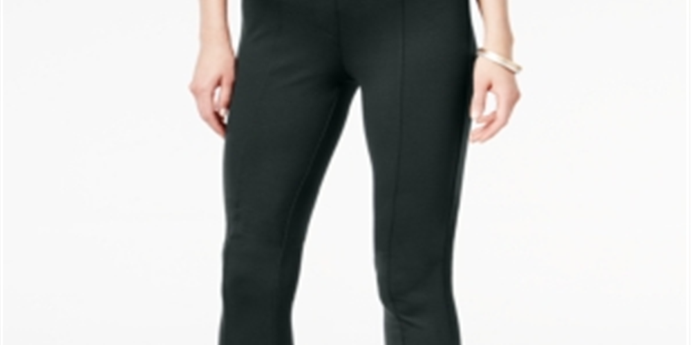 Style & Co Women's SeaPonte Knit Skinny Pants Gray Size Petite XL