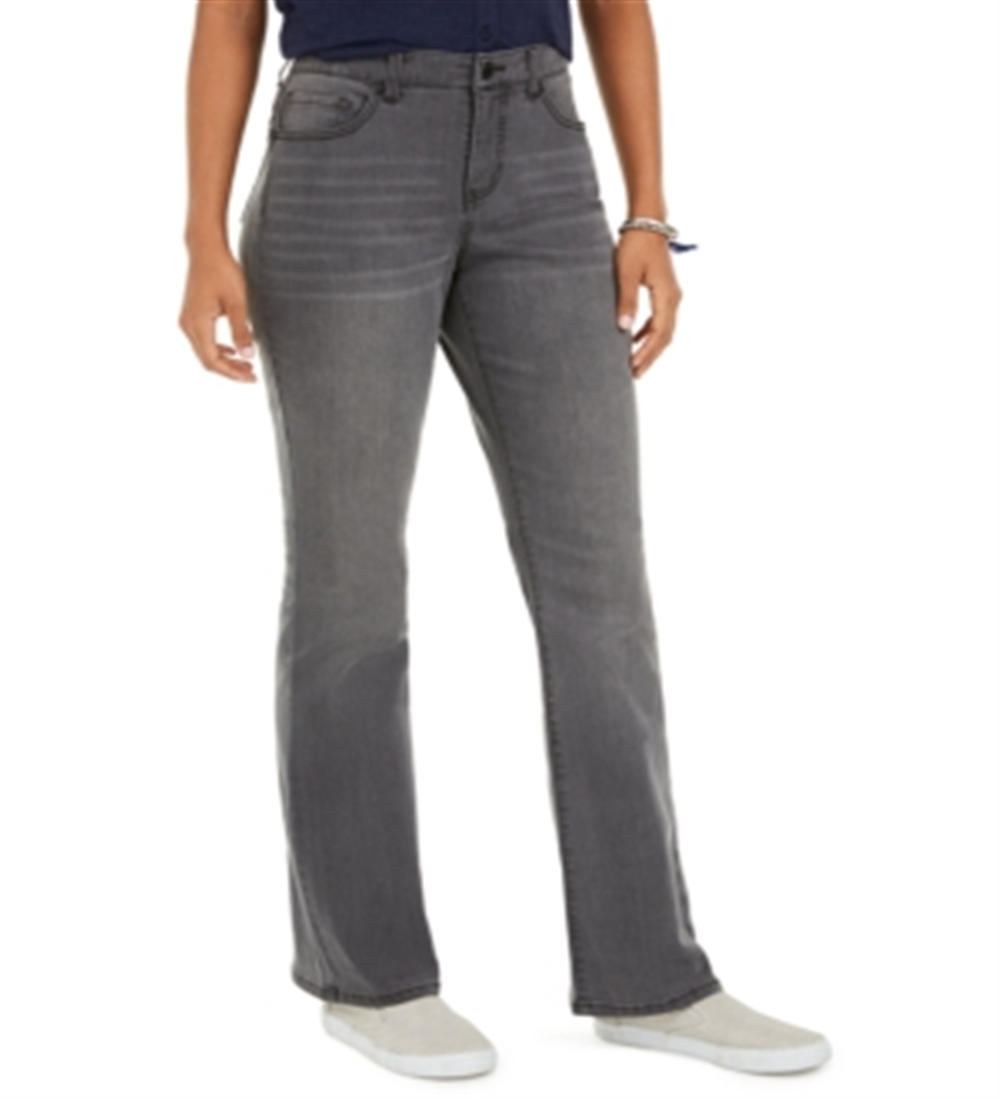 Style & Co Women's Power Sculpt Boot Cut Jeans Black Size 14