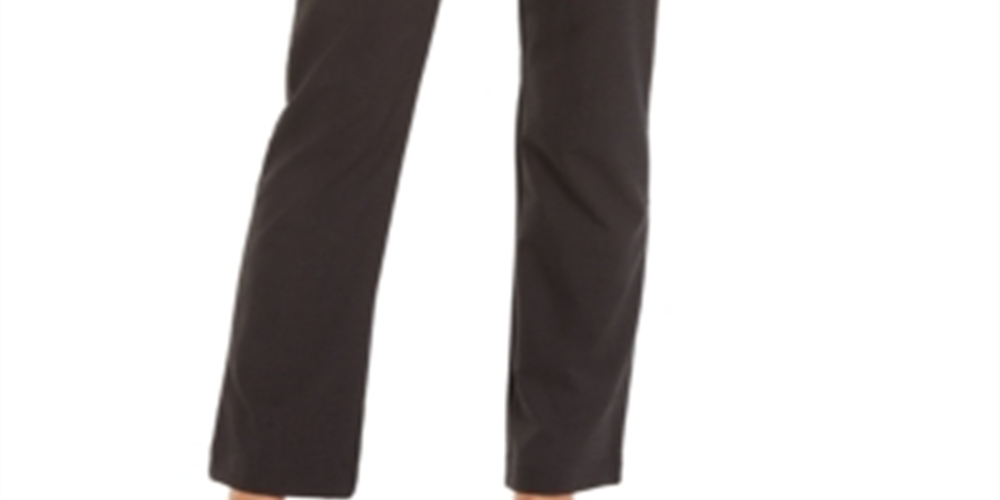 Alfani Women's Straight Leg Pants Gray Size 12