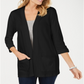 Karen Scott Women's Cotton Cozy Cardigan Black Size X-Small