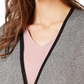 Alfani Women's Drape Front Cardigan Black- Gray   Size Petite Small