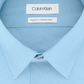 Calvin Klein Men's Classic Regular Fit Stretch Flex Collar Solid Dress Shirt Blue Size 17.5X34-35