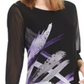 Alfani Women's Printed Super Tunic Black Size Petite S/M