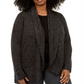 Karen Scott Women's Plus Shawl Collar Cardigan Sweater Black Size 0X