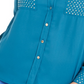 Thalia Sodi Women's Studded Shirt Blue Size X-Large