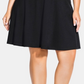 City Chic Women's Sailor Stripe Dress Black Size 20W