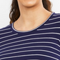 A Pea In The Pod Women's Long Sleeve Pull Over Drop Shoulder Nursing Tee Navy  Size XS