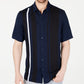 Alfani Men's Collared Classic Fit Dress Shirt Blue Size Small