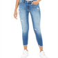 Flying Monkey Women's Cropped Distressed Skinny Jeans Blue Size 25