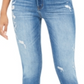 Flying Monkey Women's Cropped Distressed Skinny Jeans Blue Size 25