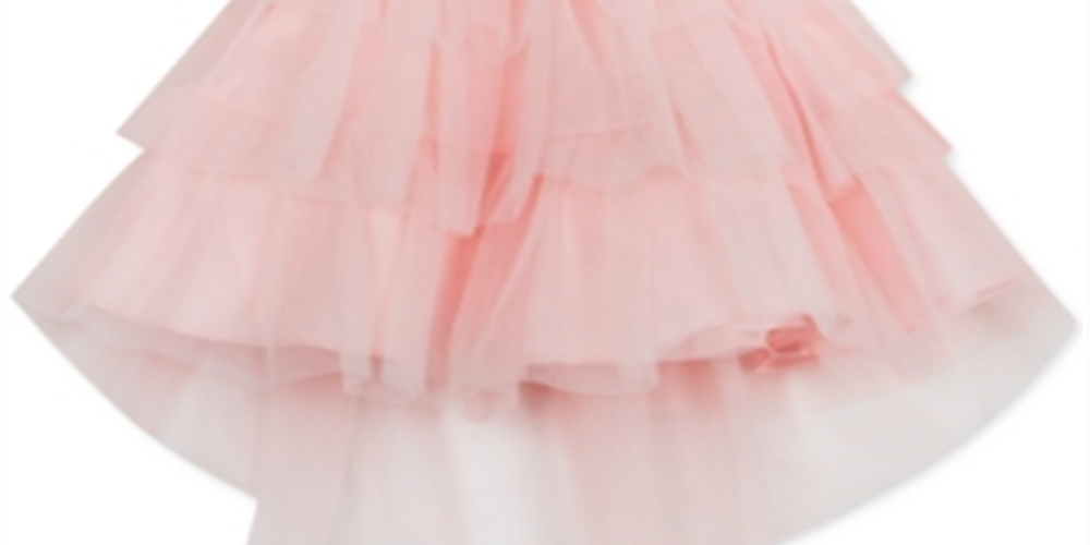 Rare Editions Toddler Girl's Tiered Tulle Dress Pink Size 2T