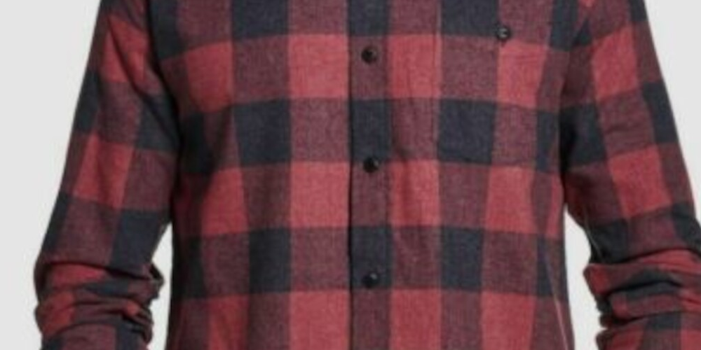 Weatherproof Vintage Men's Plaid Collared Dress Shirt Red Size XXX-Large