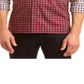 Lacoste Men's Button Down Shirt Plaid Regular Fit Red Size 42