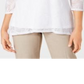 JM Collection Women's Overlay Necklace Top White Size Petite Medium