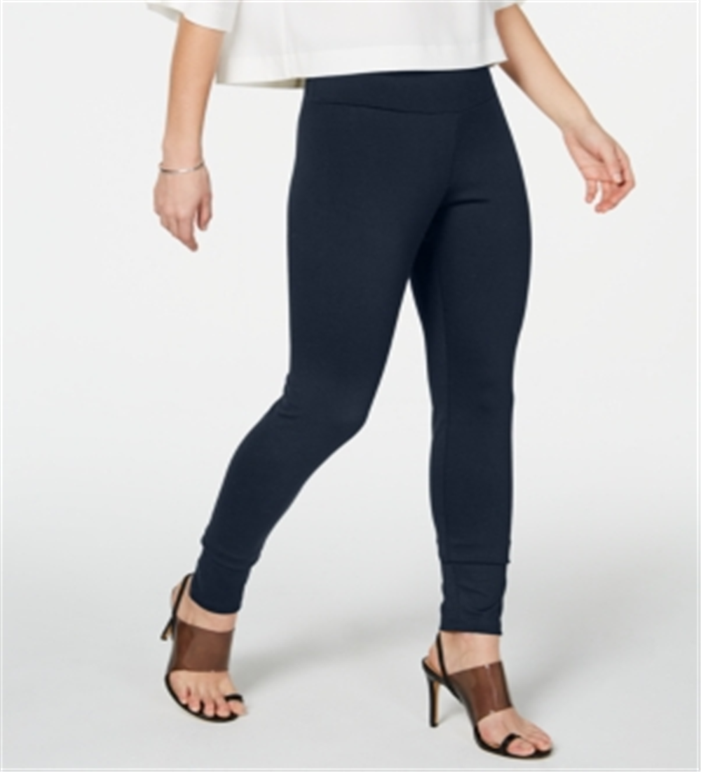 INC International Concepts Women's Shaping Knit Full Length Snakeskin Leggings  Black -Beige Size S