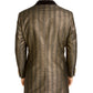 Tallia Men's Single Breasted Classic Fit Blazer Yellow Size XX-Large