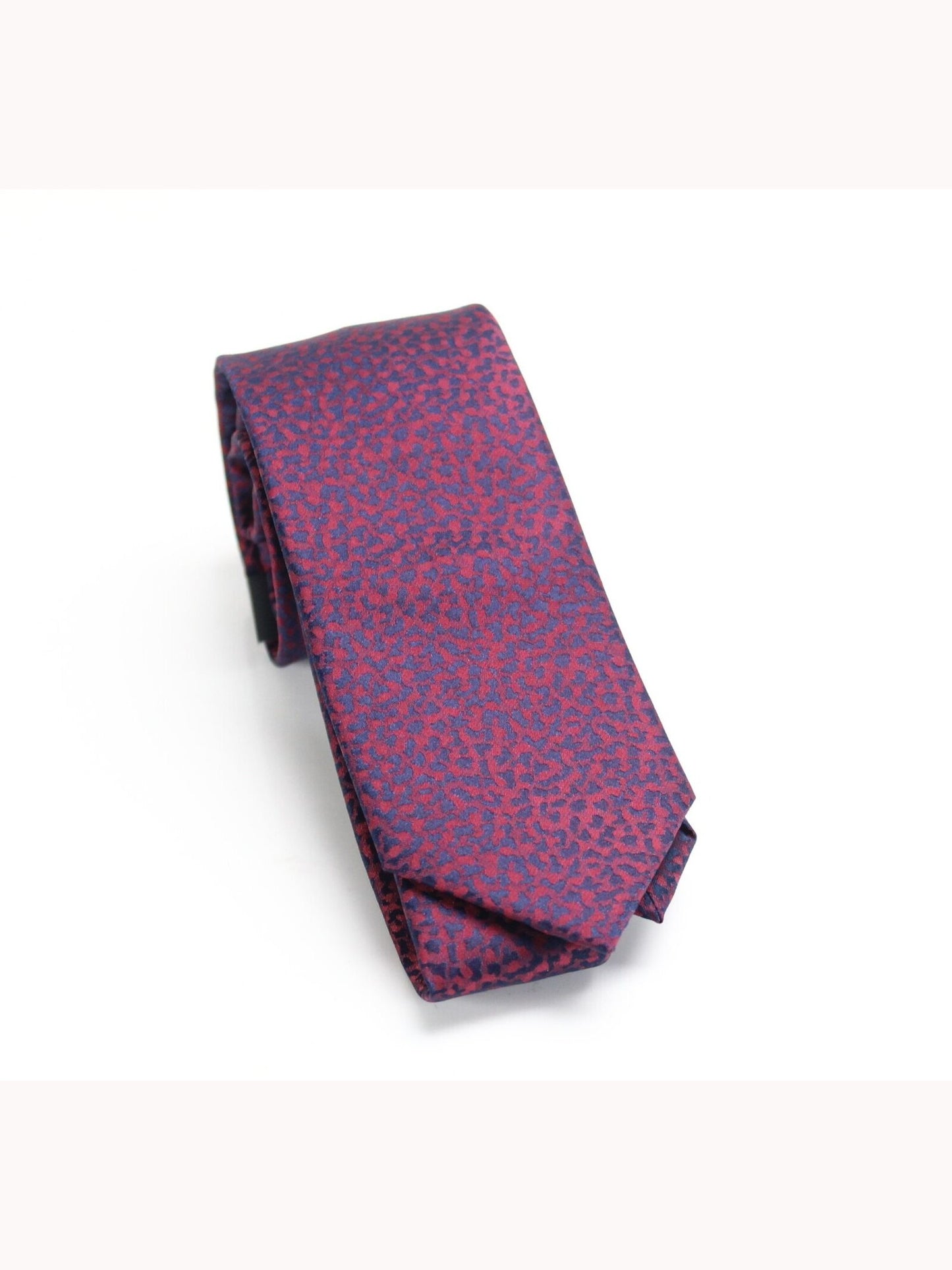 INC International Concepts Men's Patterned Slim Neck Tie Red One Size