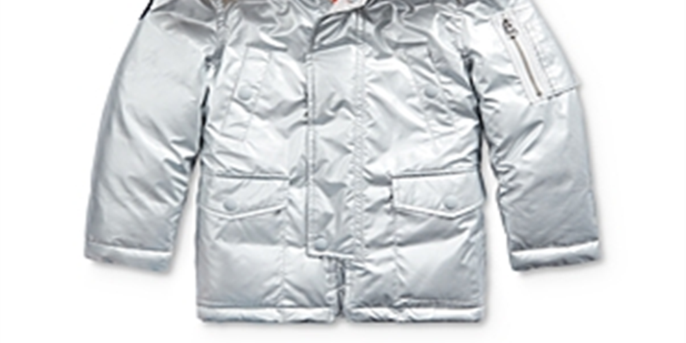 Ralph Lauren Boy's Military Parka Jacket Silver Size 6